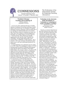 Microsoft Word - Connexions Second Spring issue.doc