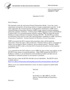 National Preparedness Month / Public health / Pandemic / Influenza / Public Readiness and Emergency Preparedness Act / LiveProcess / Pandemic and All Hazards Preparedness Act / Health / Epidemiology / Medicine