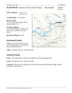 Tidal Barrier Fact Sheet  Site HCMB 5B