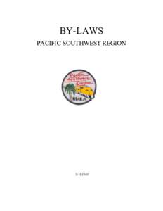 BY-LAWS PACIFIC SOUTHWEST REGION  PACIFIC SOUTHWEST REGION BY-LAWS