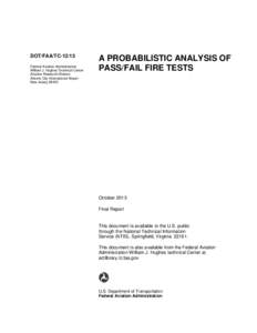 PROBABILISTIC ANALYSIS OF FLAMMABILITY