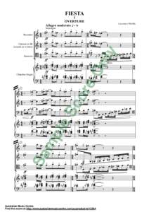 FIESTA I OVERTURE Allegro moderato q = 74  Bassoon