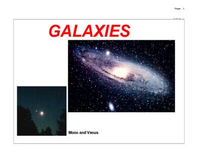 Page: 1  Slide No. 1 GALAXIES