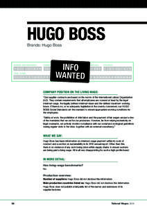 Hugo Boss Brands: Hugo Boss WORKER EMPOWERMENT:  10