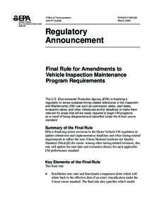 88th United States Congress / Clean Air Act / Climate change in the United States / Ozone / National Ambient Air Quality Standards / United States Environmental Protection Agency / Rulemaking / Air pollution / Non-attainment area / Air pollution in the United States / Environment / Chemistry