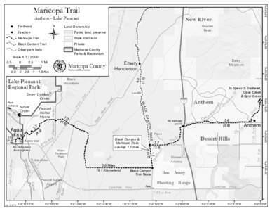 Anthem - Lake Pleasant  Public land; preserve Private  Other park trails