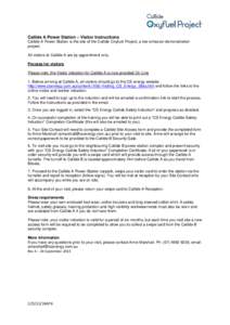 Swipe / Callide Power Station / CS Energy / Biloela / Electoral district of Callide