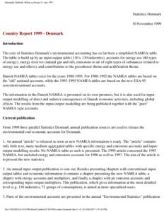 Danmarks Statistik, Miljø og Energi 23. maj 1997