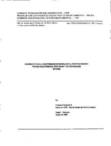 COMISION PERMANENTE DEL PACIFICO SUR - CPPS PROGRAMA DE LAS NACIONES UNIDAS PARA EL MEDIO AMBIENTE - PNUMA COMISION OCEANOGRAFICA 1NTERGURERNAMENTAL - COI Plon de Acción para lo Protección del Medio Marino y Areas cost