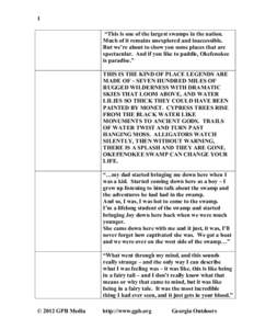 Geography of the United States / Swamp Thing / Okefenokee Swamp / Fluvial landforms / Swamp / Okefenokee National Wildlife Refuge / Suwanee Canal / Waycross /  Georgia / Geography of Georgia / Georgia / Flooded grasslands and savannas