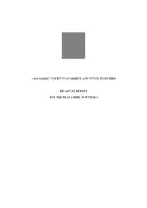 Balance sheet / Australian Institute of Marine and Power Engineers / Federal Reserve System / Income statement / Financial statements / Finance / Business