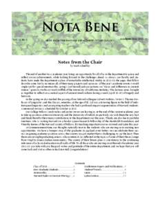 Nota Bene Vol. 18 No. 1