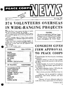 Peace Corps News - November 1961