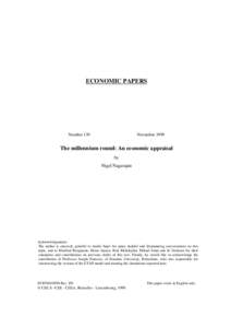 ECONOMIC PAPERS  Number 139 November 1999