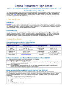 School Accountability Report Card (SARC)