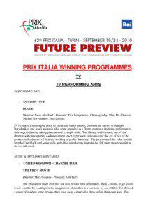 PRIX ITALIA A WINNIN NG PR