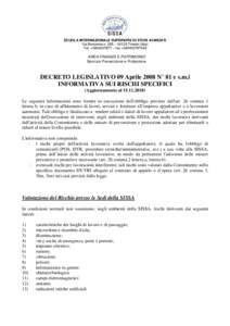 Microsoft Word - informativa rischi specifici - rev 2_2010.doc