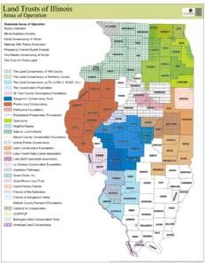 Land Trusts of Illinois  Areas of Operation Statewide Areas of Operation Ducks Unlimited