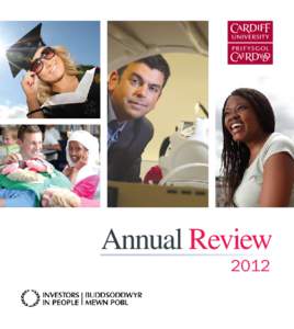 Annual Review 2012 Preface from the Vice-Chancellor Looking forward instead of back is not traditionally the remit