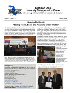 Volume 5, Issue 1  Winter 2011 Sustainable Detroit: “Riding Trains, Boats and Planes to Urban Vitality”