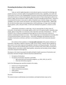 letter to hort organizations