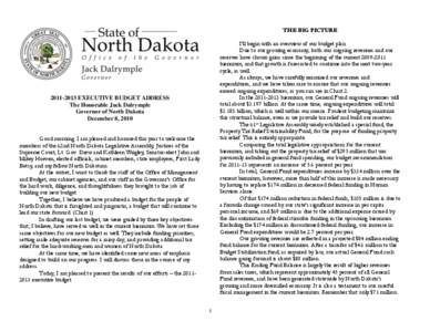 THE BIG PICTURE I’ll begin with an overview of our budget plan. Due to our growing economy, both our ongoing revenues and our reserves have shown gains since the beginning of the current[removed]biennium, and that gr