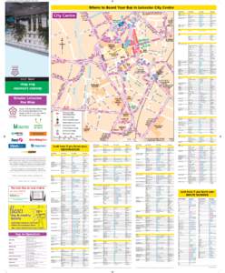 Leicester Bus M&G:27 Page 1  Where to Board Your Bus in Leicester City Centre Destination O