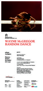 © Ravi Deepres  RAVENNA FESTIVAL 2011 Wayne McGregor Random Dance