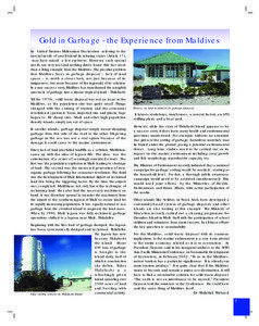 Gold in Garbage - the Experience from Maldives  T