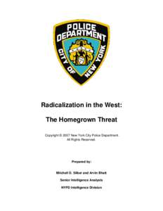 WHITE PAPER: Defending New York: An Urban Counter Terrorism Strategy