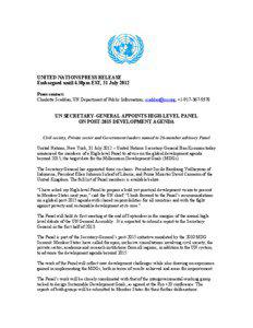 Development / Politics / United Nations Secretariat / Ngozi Okonjo-Iweala / Millennium Development Goals / Queen Rania of Jordan / Ban Ki-moon / Foreign minister / Secretary-General of the United Nations / United Nations / International relations / International development