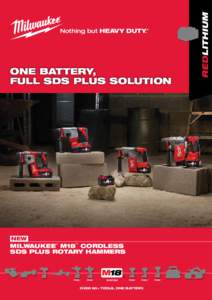 TM  one battery, full sds Plus solution  NEW