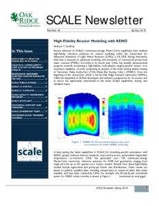 SCALE Newsletter Number 46 SpringHigh-Fidelity Reactor Modeling with KENO