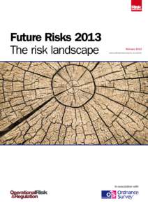 Future Risks 2013 The risk landscape February 2013 www.ordnancesurvey.co.uk/oprisk