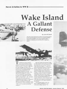 Naval Aviation  in WW II Wake Island Defense