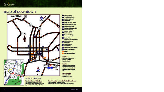 getting here Driving Directions from Points North/South map of downtown Gypsy Hill Park