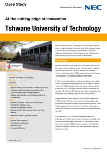 Association of Commonwealth Universities / Tshwane University of Technology / NEC Unified Solutions / City of Tshwane Metropolitan Municipality / Ga-Rankuwa / Soshanguve / NEC / Pretoria / Ericsson / Provinces of South Africa / Geography of Africa / Geography of South Africa