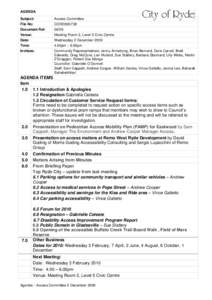 Microsoft Word - Agenda 2 Dec 09.doc