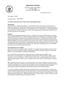 Microsoft Word - Grand Coulee Final Draft EA letter[removed]doc