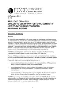 Microsoft Word - A1019 Phytosterol esters in lower fat cheese AppR.docx