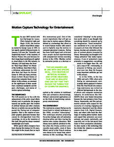 [in the SPOTLIGHT]  Chris Bregler Motion Capture Technology for Entertainment