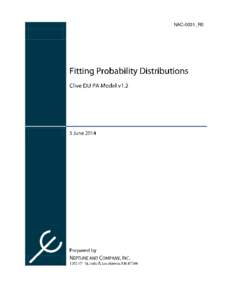 NAC-0031_R0  Fitting Probability Distributions 1. Title: Fitting Probability Distributions 2. Filename: Probability Distributions v1.2.docx