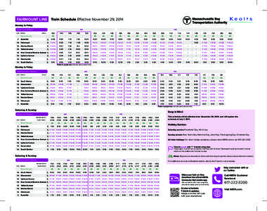 Transport / Fairmount Line / Four Corners/Geneva / F / Uphams Corner / Newmarket / Massachusetts Bay Transportation Authority / Transportation in the United States / Rail transportation in the United States / MBTA Commuter Rail