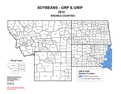 SOYBEANS - GRP & GRIP 2012 INSURED COUNTIES Glacier