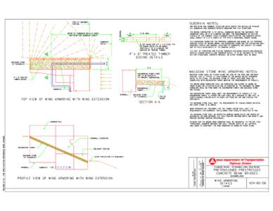 FACE OF ABUTMENT  SUBDRAIN NOTES: FOOTING