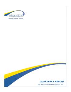 QUARTERLY REPORT For the quarter ended June 30, 2011 FINANCIAL HIGHLIGHTS For the first quarter ended