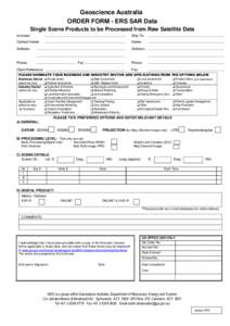 ERS SAR Order Form - January 2010