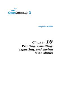Impress Guide  10 Chapter Printing, e-mailing,