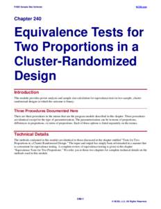 Equivalence Tests for Two Proportions in a Cluster-Randomized Design