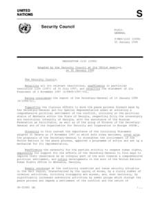 UNITED NATIONS S Security Council Distr.